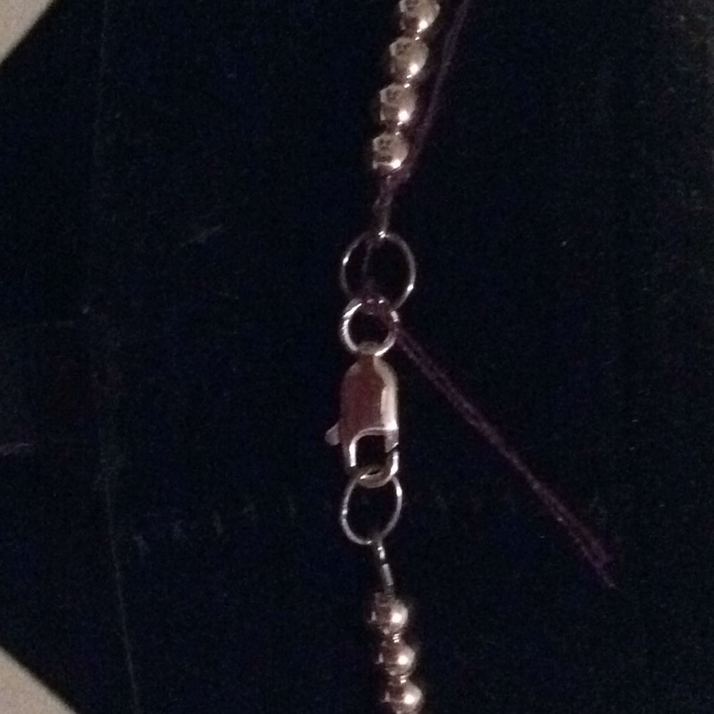 ⚪️16" Graduated Sterling Silver Bead Necklace - Picture 3 of 3